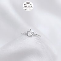 Nhẫn bạc nữ 925 hình vương miện dễ thương mã N11 DaLiA Jewelry nhẫn bạc cá tính nữ hoàng nhỏ xinh