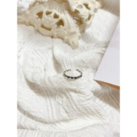 Nhẫn bạc nữ AURORA bạc thái mẫu đeo ngón cái tuỳ chỉnh cỡ tay đính đá saf N05