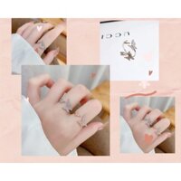 Nhẫn Bạc Nữ | Bạc 925 Ý | Nhẫn Hình Bướm Đính Đá Cz Lấp Lánh, Xinh Xắn, Nổi Bật Dành Cho Nữ - Trang Sức TĐJ