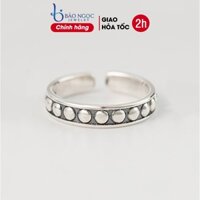 Nhẫn bạc nữ chấm pi dễ thương N1719 - Bảo Ngọc Jewelry