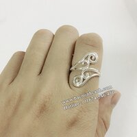 Nhẫn bạc nữ đeo ngón trỏ NNU002