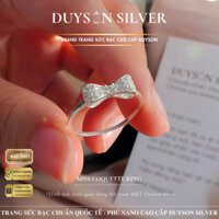 Nhẫn bạc nữ DUYSON SILVER, Nhẫn bạc hình chiếc nơ MISS COQUETTE đơn giản dễ thương [NKX20]