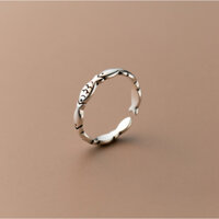 Nhẫn bạc nữ hình con cá, nhẫn đeo ngón út