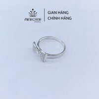 Nhẫn Bạc Nữ Hình Nơ Đính Đá - Minh Canh Jewelry