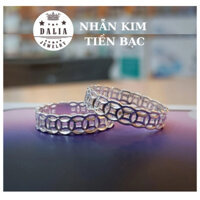 Nhẫn bạc nữ kim tiền trơn sáng lấp lánh mã N10 DaLiA Jewelry nhẫn bạc trơn không đính đá