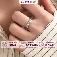 Nhẫn Bạc Nữ KNOT Hình Nơ Thắt Nút Độc Đáo Và Đơn Giản
