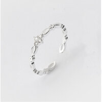 Nhẫn bạc nữ Laminni cao cấp, đính đá dễ thương