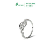 Nhẫn bạc nữ LIME đính đá trang sức nữ cao cấp NBDV16