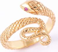 Nhẫn bạc nữ rắn đuôi xoắn Gix Jewel N38 - Size 9