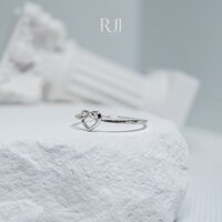 Nhẫn bạc nữ RUI trái tim vô cực - RUIN006