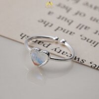 Nhẫn Bạc Nữ S925 Trái Tim Đá Opal Lấp Lánh Freesize Nữ Tính Thanh Lịch - MIRASON MNH008 - Nhẫn Bạc Nữ S925 Cao Cấp