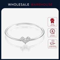 Nhẫn bạc nữ trái tim đính đá - Nhẫn bạc ta cao cấp 8176SV