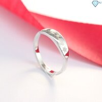 Nhẫn bạc nữ trơn đẹp khắc tên, nhẫn bạc trơn nữ giá rẻ đơn giản NN0222 - Trang Sức Bạc