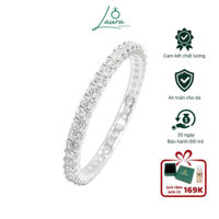 Nhẫn bạc nữ TSPM nhẫn bạc 925 nạm full đá bạc ý 925 trang sức cao cấp - Quà Noel