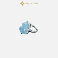 Nhẫn Bạc Nữ Tỳ Hưu Đá Aquamarine - VIỄN CHÍ BẢO