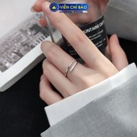 Nhẫn bạc nữ vòng vô cực Glint chất liệu bạc 925 - Viễn Chí Bảo N400176