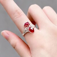 Nhẫn bạc phong thủy Hồ Ly theo mệnh, nhẫn bạc ta S990