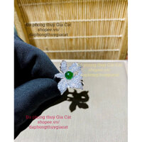 Nhẫn Bac S925 đính viên Ngoc Phỉ Thuý siêu VIP