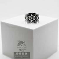 Nhẫn bạc S925 họa tiết ngôi sao 5 cánh | Nhẫn bạc S925 Astralis 8 HAMRONG