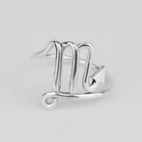 Nhẫn bạc Scorpio, nhẫn cung Thiên Yết, nhẫn bạc cung hoàng đạo