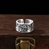 Nhẫn bạc Thái Hoa Sen