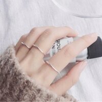 Nhẫn bạc trơn nhẹ nhàng cá tính Thái Lan - 7