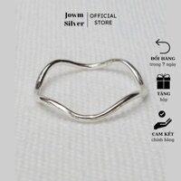 Nhẫn bạc trơn nữ JSN176 Jowmsilver, Bạc nhà Jơm Cam kết 1 Đổi 1, Kèm Bảo Hành