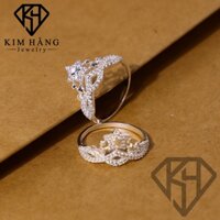 Nhẫn Bạc Vương Miện Hoa Hậu Đính Đá