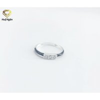 Nhẫn bạc Ý 925 Huệ Ngân -Nhẫn xinh Đính Đá RR1218 - HỒNG,11