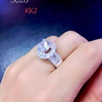 Nhẫn bạc ý s 925 cỡ lớn đính hột to