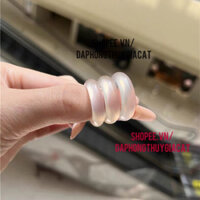 Nhẫn Bạch Nguyệt Quang siêu đẹp mịn size 16-19mm kiểm định