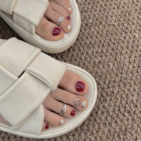 Nhẫn bện ngón chân tình yêu Thiết kế thời trang độc đáo Mở đầu Nhẫn đuôi có thể điều chỉnh Nhẫn nữ