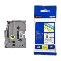 Nhãn Brother Tze-251 Chữ đen nền trắng 24mm