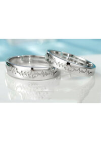 Nhẫn cặp bạc khắc hình nhịp đập - Trang sức bạc Panmila ND.A5.B - Nhẫn nữ FREESIZE