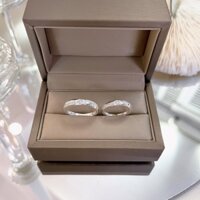 Nhẫn Cặp Đôi bạc khắc tên tình yêu nam nữ cao cấp NC015 - Trang Sức MINA JEWELRY
