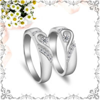 NHẪN CẶP ĐÔI INOX TRÁI TIM NC002