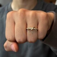 Nhẫn cặp đôi năm rắn Nhẫn đuôi thời trang ngách nhẫn nam và nữ nhẫn 12.23