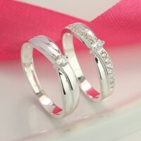 Nhẫn cặp đôi tình nhân hình vô cực đính đá ND0437 Trang Sức TNJ