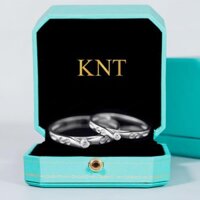 Nhẫn Cặp, nhẫn đôi nam nữ Kim Ngọc Thủy vàng trắng 10k CV16 Cổ Điển, Lấp Lánh [ĐẶT LẠI SIZE THEO YÊU CẦU]
