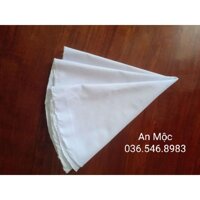 nhận cắt theo yêu cầu Vải Tráng bánh cuốn size to 5050cm bảo đẹp có vắt sổ tráng k dính - Trắng,5050cm