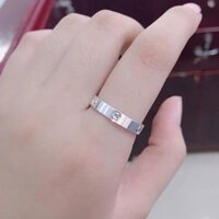 Nhẫn Catier bạc ý