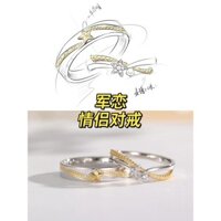 Nhẫn cầu hôn ngôi sao phong cách cặp đôi bán chạy Thiết kế thích hợp Nhẫn hợp thời trang