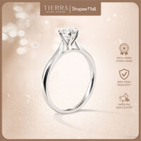 Nhẫn cầu hôn Tierra Loving BCH1503 vàng trắng vàng vàng 10K 14K đính viên chủ CZ cao cấp, nhẫn hẹn ước