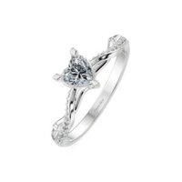 Nhẫn cầu hôn Tierra NCH8416 viên chủ trái tim vàng 14K/ 18K, nhẫn hẹn ước
