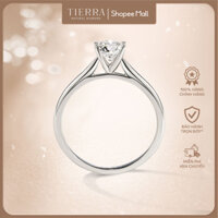 Nhẫn cầu hôn Tierra Sweety BCH1501 vàng 10K thiết kế eternity được đính tấm lấp lánh, nhẫn hẹn ước