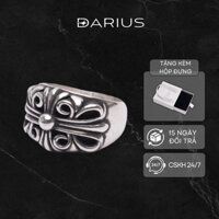 Nhẫn Chrome Hearts DN046 Stainless Steel Thép titan 316L không han gỉ nam tính, bụi bặm DARIUS