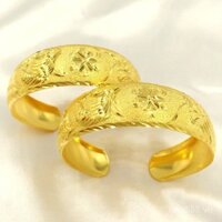 Nhẫn cô dâu mạ vàng mô phỏng rồng và phượng, trang sức, vòng tay cưới] Quà tặng [Vòng tay vàng cho phụ nữ, vàng cát Việt Nam