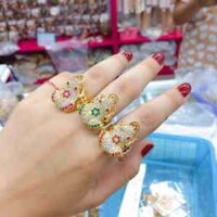 Nhẫn Con Cóc Ngậm Tiền Phong Thuỷ Cao Cấp Mạ Vàng 18 Cực Đẹp Thái Lan - SIZE 5