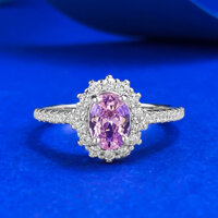 Nhẫn Cưới Bạc S925 Thời Trang 5 * 7mm Hình elip Cao Cấp Nhẫn Kim Cương Cho Nữ Quà Tặng Cao Cấp