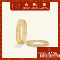 Nhẫn cưới cặp Eternity bạc 925 mạ vàng trắng 18k kim cương đẹp Gix Jewel
